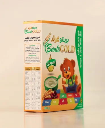 برينتوغولد قمح وتمر مع حليب