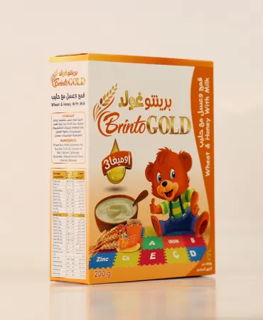 برينتوغولد قمح وعسل مع حليب