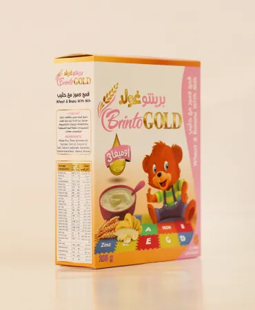 برينتوغولد قمح وموز مع حليب